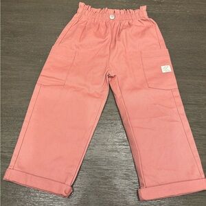Calvin Klein Youth Girls Pink Cargo Jogger Pull On Pants Size 3T